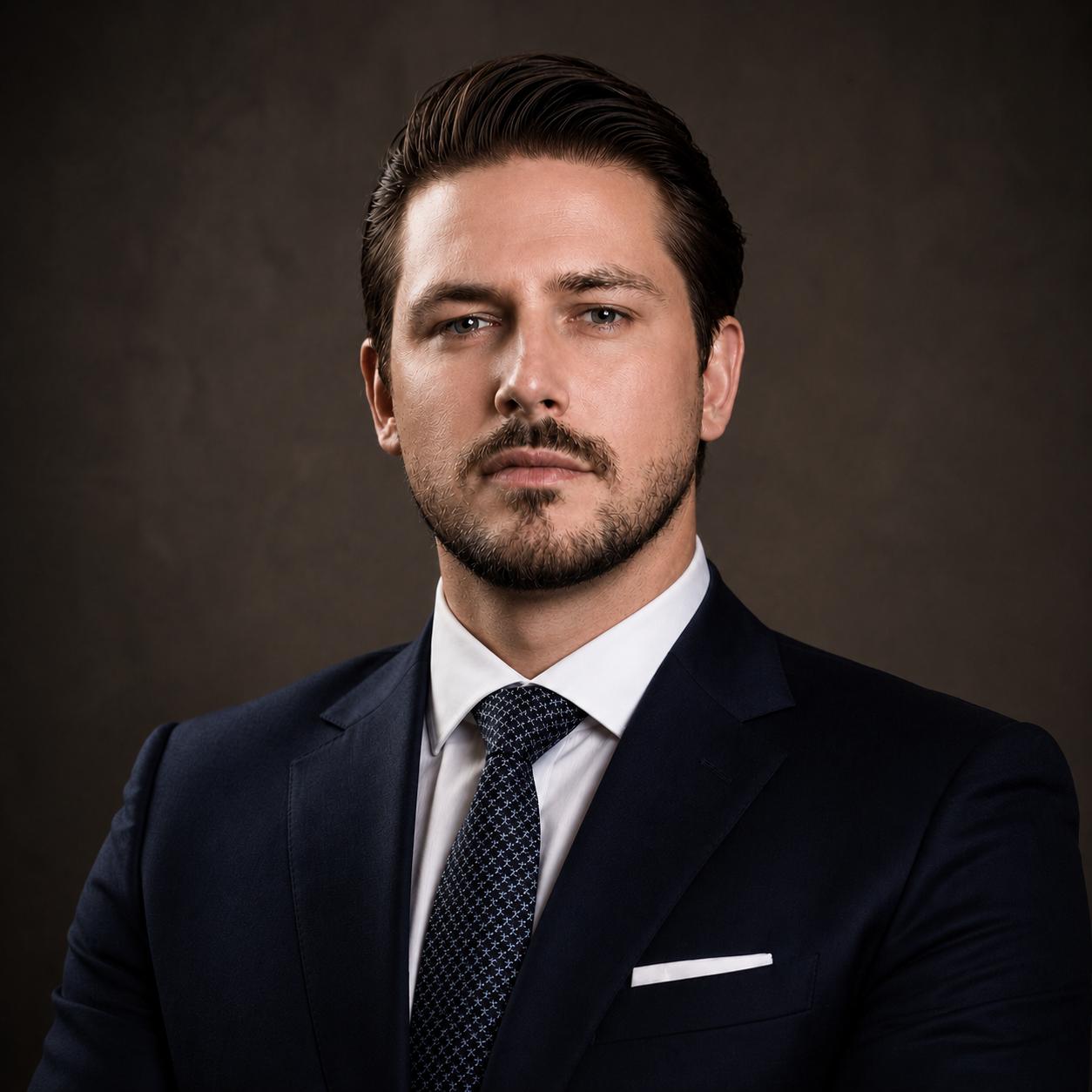 Retrato de Patrick Hammarstrom, advogado sócio